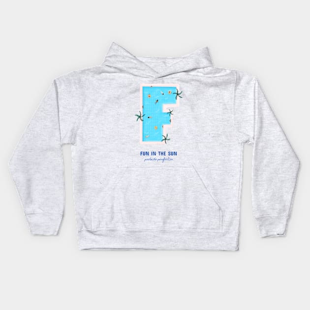 Fun in the sun poolside perfection Kids Hoodie by Rdxart